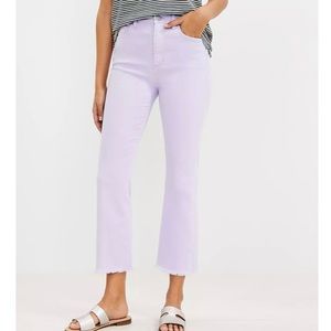 NWT Loft Frayed Crop Jeans
